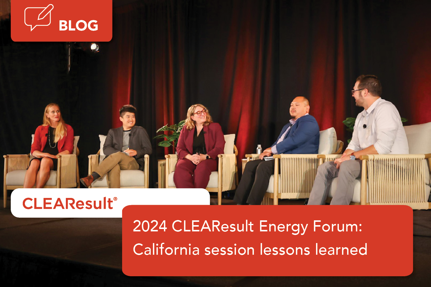 a panel of speakers at the recent CLEAResult Energy Forum